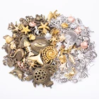 Кулон с подвеской в виде животных, металлический, антикварный бронзовый браслет