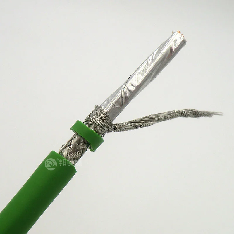 Кабель шины Profinet 4 жилы 0 38 мм² 22AWG высокая гибкая шина провод 1 м|Электрические