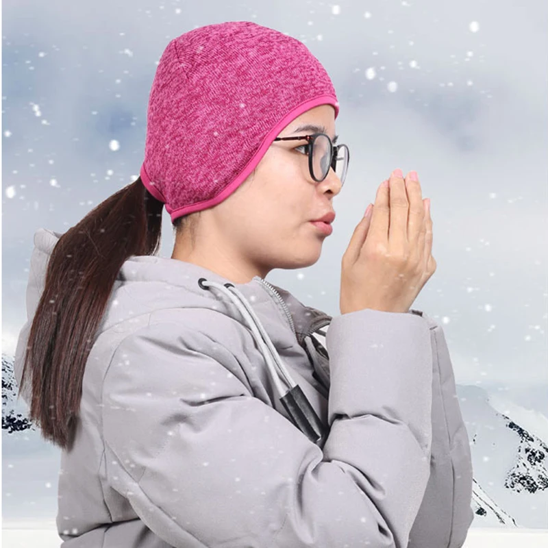 Теплая Лыжная шапка для женщин велосипедная Кепка спорта на открытом воздухе из