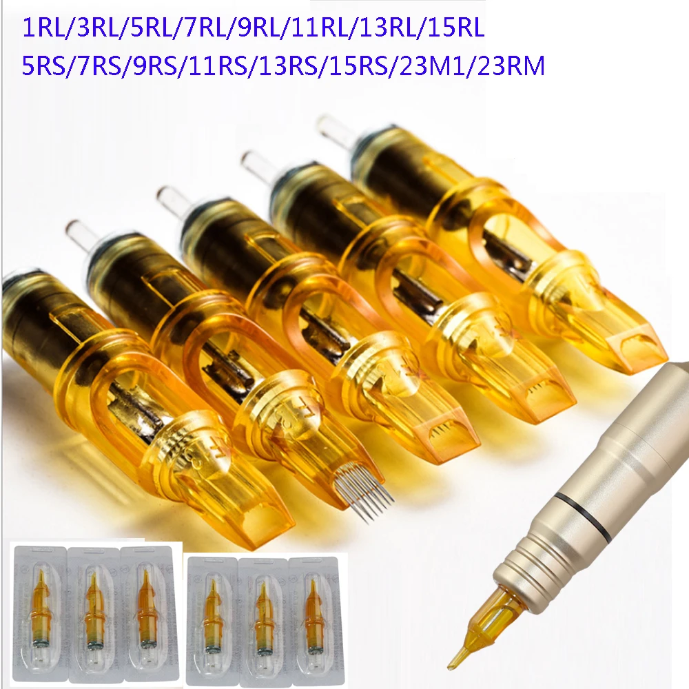 

20pcs RL RS Disposable Semi Permanent Tattoo Cartridge Needles Eyebrow Tattoo Needles Supply / makeup