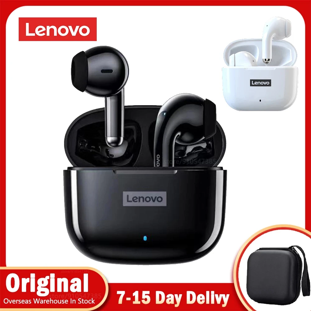 

Original Upgraded Version Lenovo LP40 Wireless Earphones Bluetooth Dual Stereo Noise Reduction Bass Touch Control Long Standby