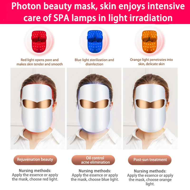 Светодиодный Фотон Маска светодиодный маска для лица Belleza красота Омоложение