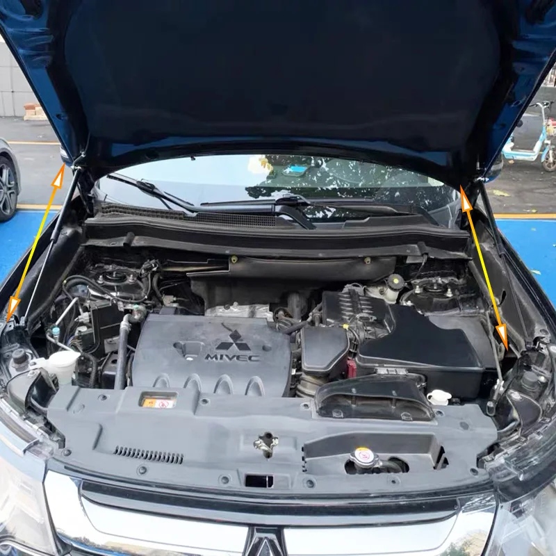 Подходит для Mitsubishi Outlander 2009-2020 накладка на крышку капота пружинный амортизатор