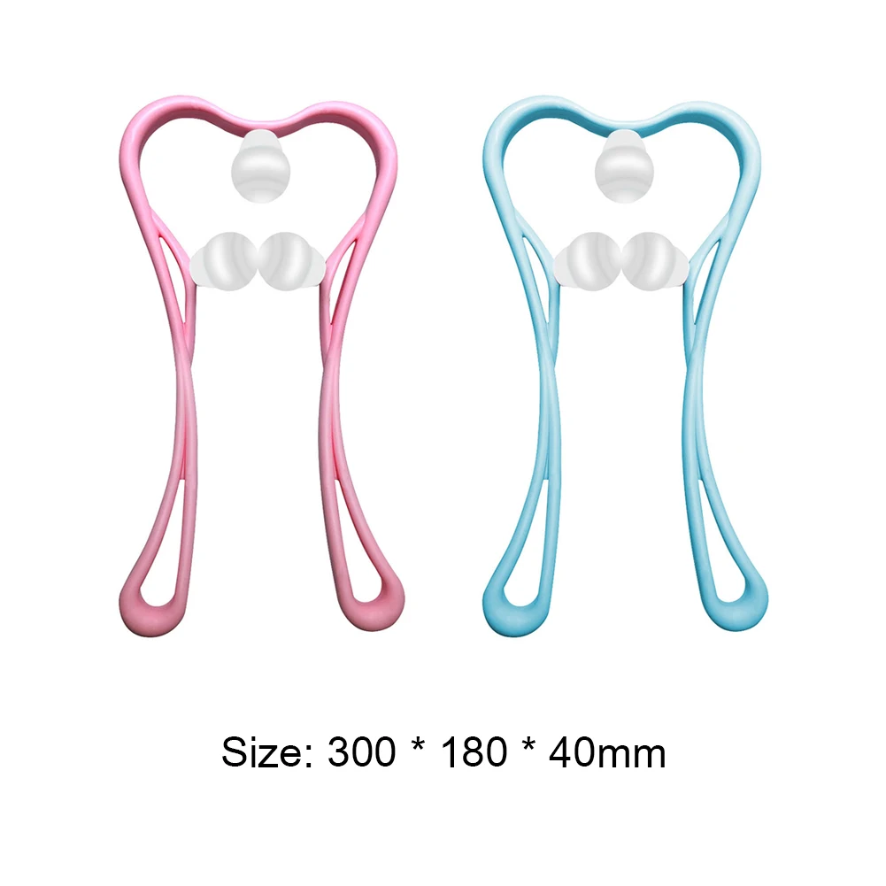 

Neck Shoulder Massager Handheld 3-Balls Roller Cervical Pressure Reliever Cervical Pressure Reliever Tools