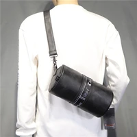 tidog new casual mens cylinder one shoulder fashion bucket chest bag