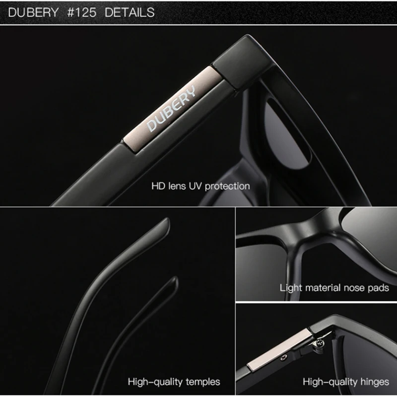 

DUBREY Fashion New Polarized Sunglasses Trend Sports Men's Sun Glasses Riding Driving Goggles UV400 Protect Eyes