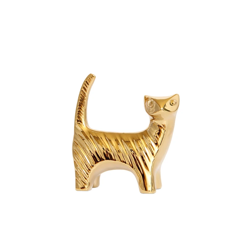 

New Creative Gold Animal Ornaments Nordic Simple Mordern Gift Small Wine Office Adornment Miniature Figurines Desk Decoration