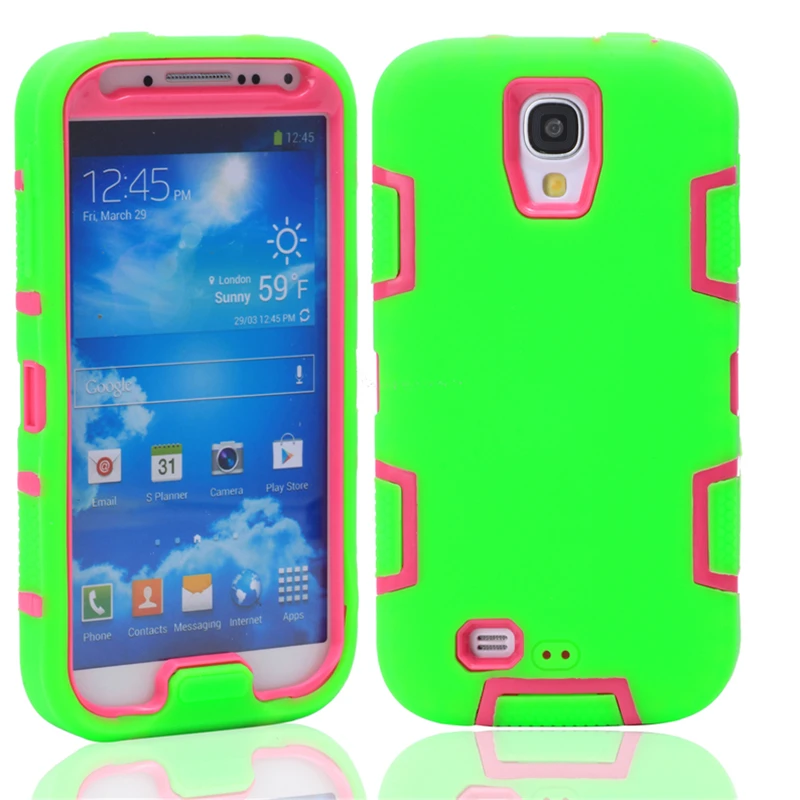 Сверхпрочный защитный чехол силиконовый для Samsung Galaxy S4 I9500 I9502 I9505 противоударный