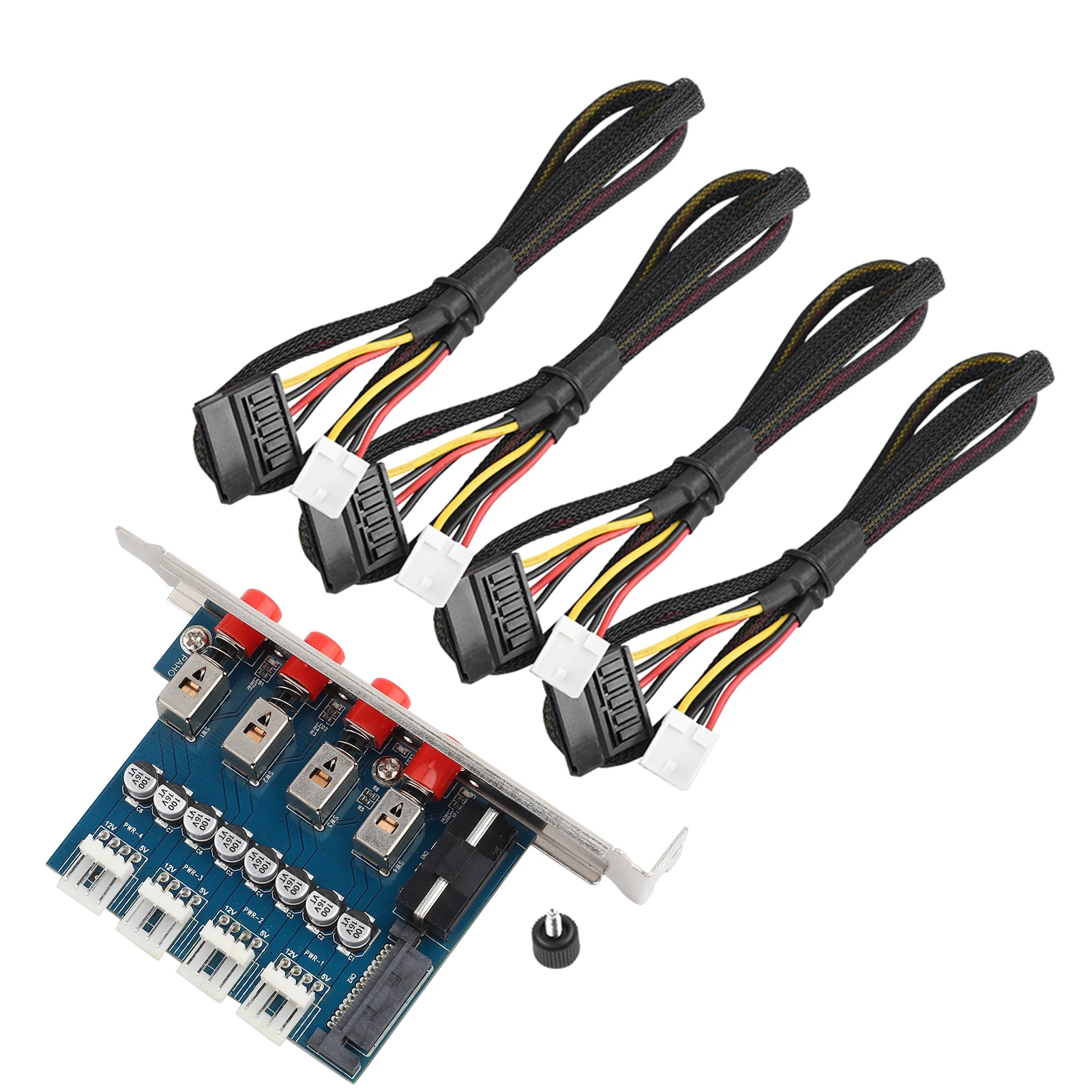 Переключатель питания для жестких дисков селектор SATA 60 см кабель настольных ПК