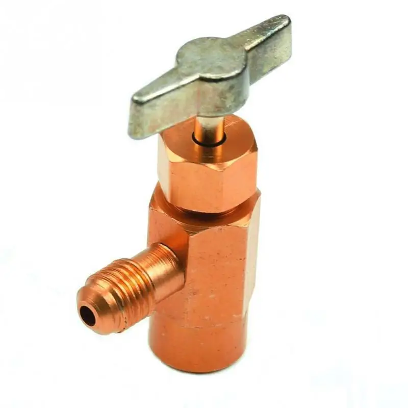 Сплав 1/4 SAE резьба адаптер R-134a хладагент бутылка кран-открывашка клапан