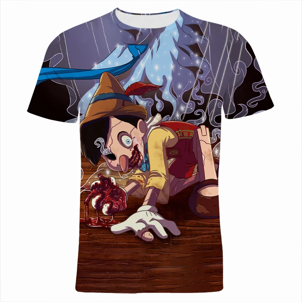 Летняя одежда для мальчиков и девочек с 3D-принтом |