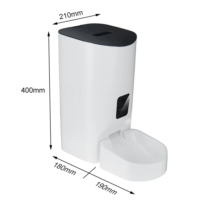 

9L Smart Automatic Pet Feeder HD Camera Pet Dog Cat Food Dispenser APP Control Timing Feeding Feeder [Video/WiFi/Button Version]
