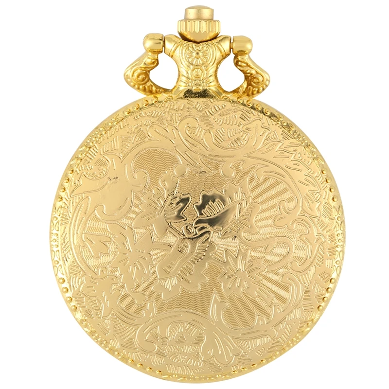 

Royal Gold Shield Crown Pattern Quartz Pocket Watch Top Luxury Necklace Pendant Chain Steampunk Clock Collectibles Jewelry Gifts