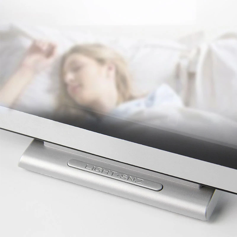 Большой ЖК дисплей настольные повтора будильник с подсветкой светильник