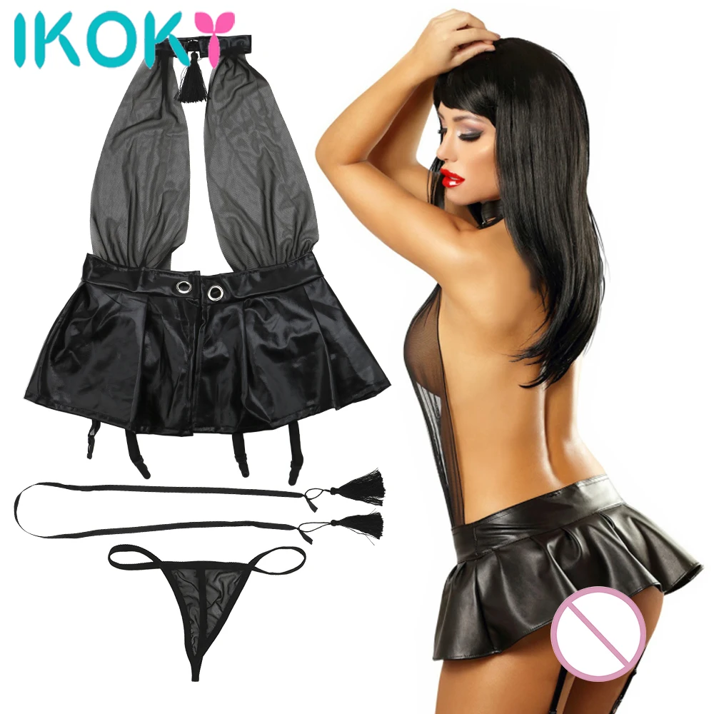 Эротическое Прозрачное платье для ролевых игр женское нижнее белье