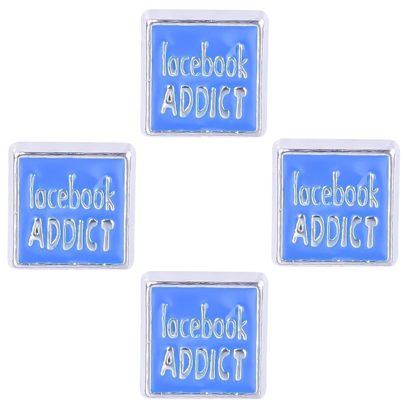 20 шт./лот синие буквы слова плавающий медальон шармы подвески ручной работы с