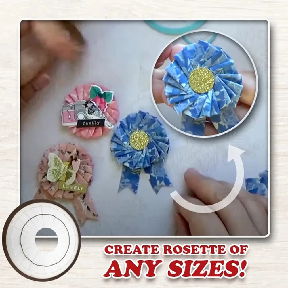 

DIY Rosette Maker Handmade Ribbon Flower Decor Making Tool Set Quilting Sewing Craft Accessories