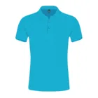 Рубашка-поло мужская однотонная, деловая Повседневная, с коротким рукавом, otton, одежда для гольфа, с лацканами, на лето