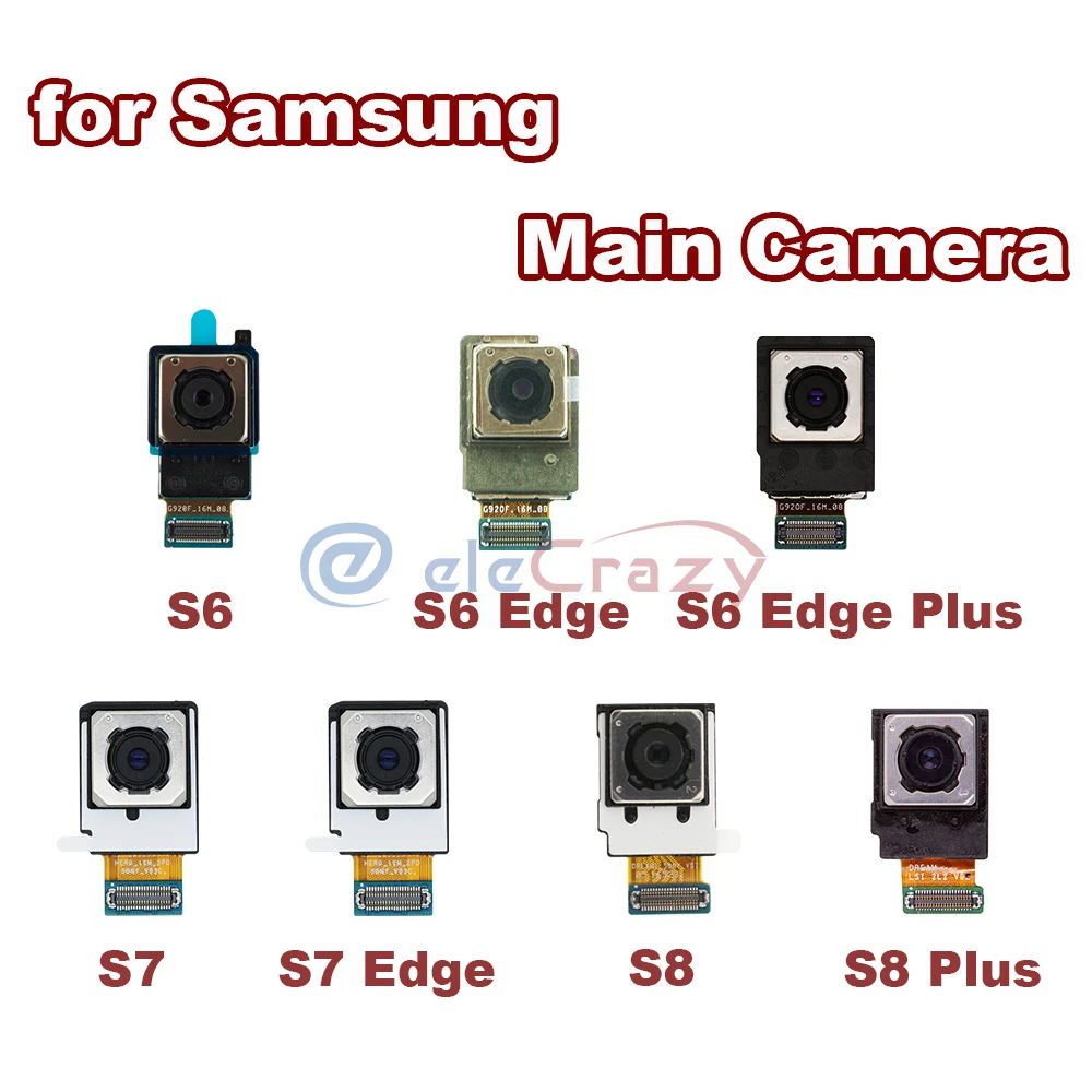 

Оригинальный модуль задней главной камеры для Samsung Galaxy S6 S6 Edge Plus S7 Plus S8 Plus гибкий кабель лента 100% тестирование