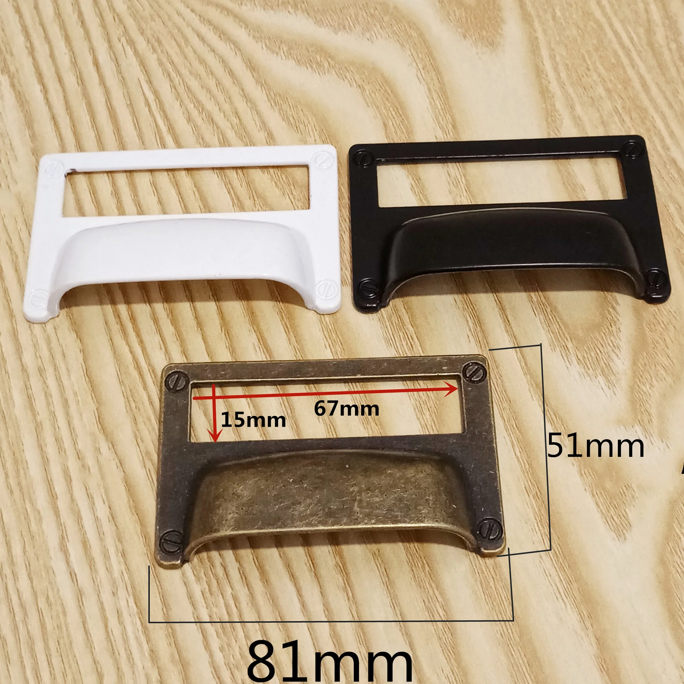 5 шт./лот Античная бронзовая этикетка рамка держатель для карт большой размер