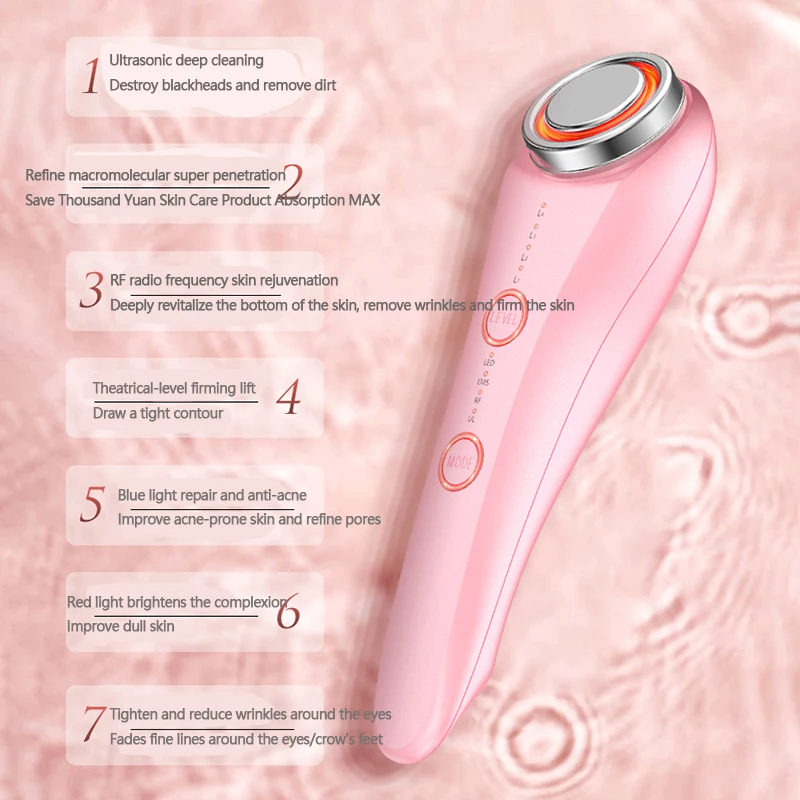 Comprar Dispositivo De Mesoterapia EMS Para El Cuidado De La Piel, Mesoterapia EMS Para La Cara, Electroporación RF, Fotones LED, Dispositivo De Belleza Para El Cuidado De La Piel