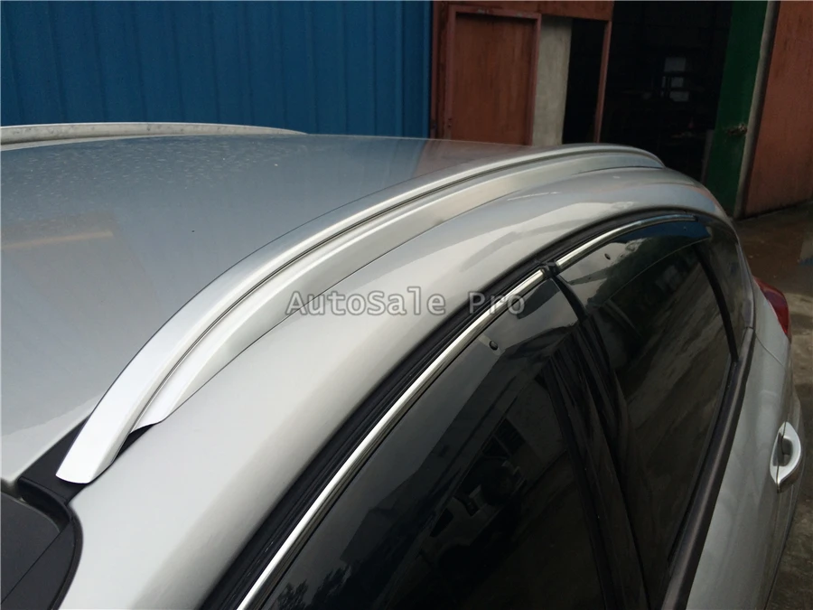 

Для Ford Focus 2015 2016 2017 2018 алюминиевый сплав Серебристые верхние рейки на крышу стойки боковые бруски украшения отделка автомобиля Стайлинг