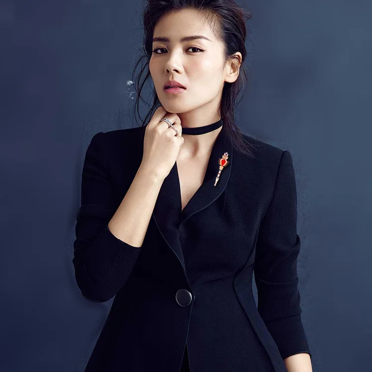 Новая мода Ретро Корона Крест красные стразы заколки и броши маленькая палочка