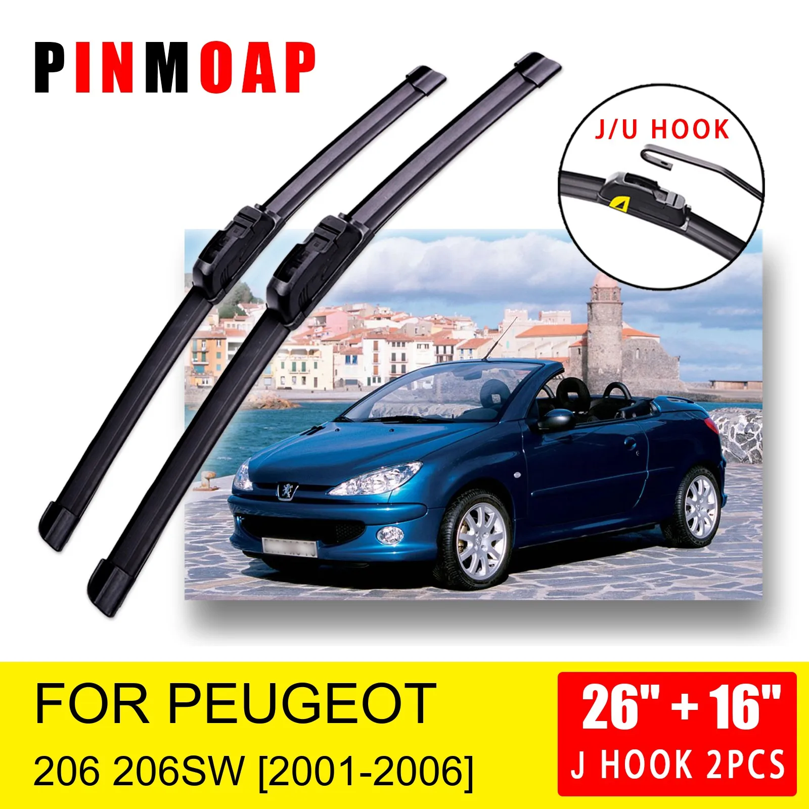 

Для Peugeot 206 передние стеклоочистители щетки резак U J крюк