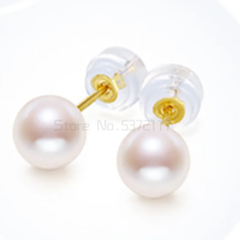 

Sinya Classical 18k Gold Tassel Drop Earring Natural Round Pearls DIY Jewelry Women Girls Mother 2021 Best Gift
