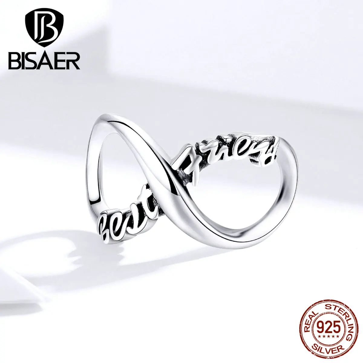 Значок Дружбы яркий серебряный лучший друг бесконечная дружба бусины подвески