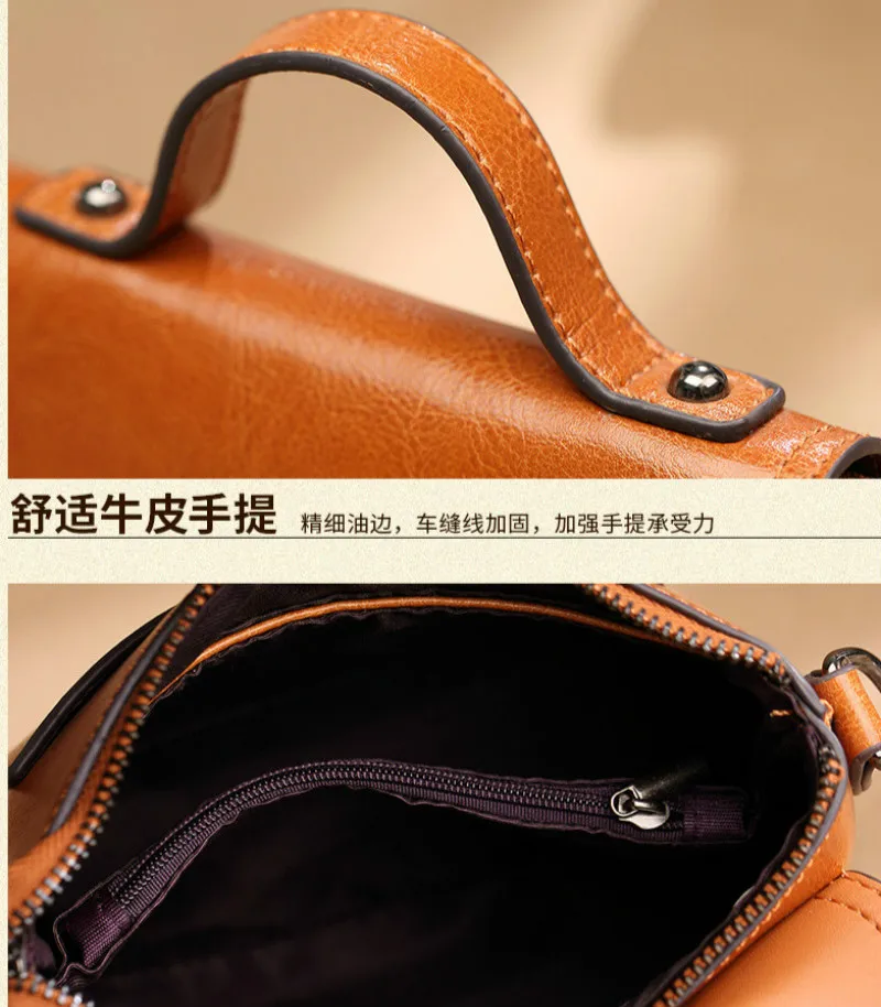 Роскошные сумки женская сумка из воловьей кожи Корейская версия тренд ручная