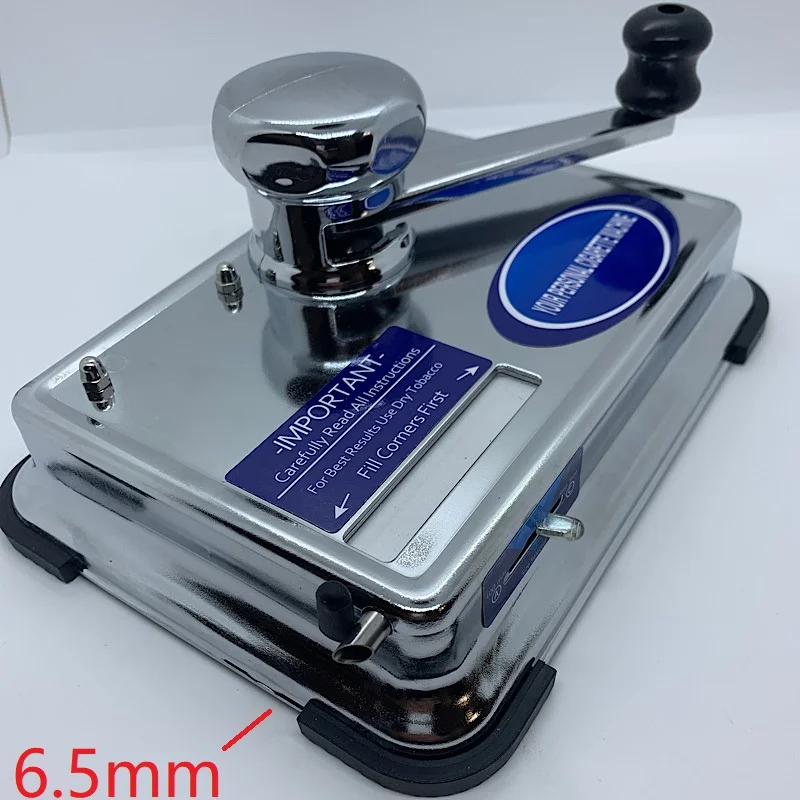 

6.5mm adjustable slim diameter stainless steel metal Manual hand Rocker Cigarette Rolling Machine automatic Tobacco tool maker