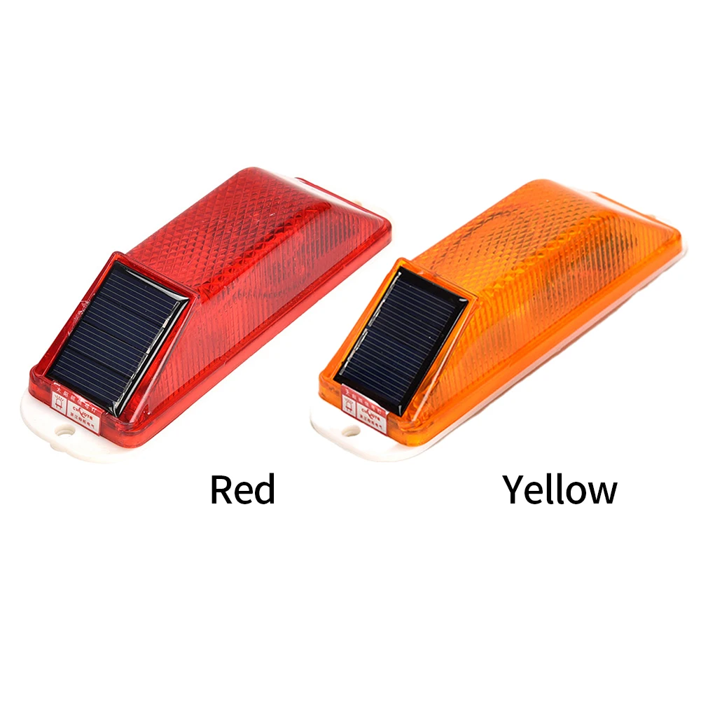 

Balusters Strobe Flash Signal Traffic Night Driving Solar Powered Bridge Construction Multifunction Driveways Warning LED Lamp