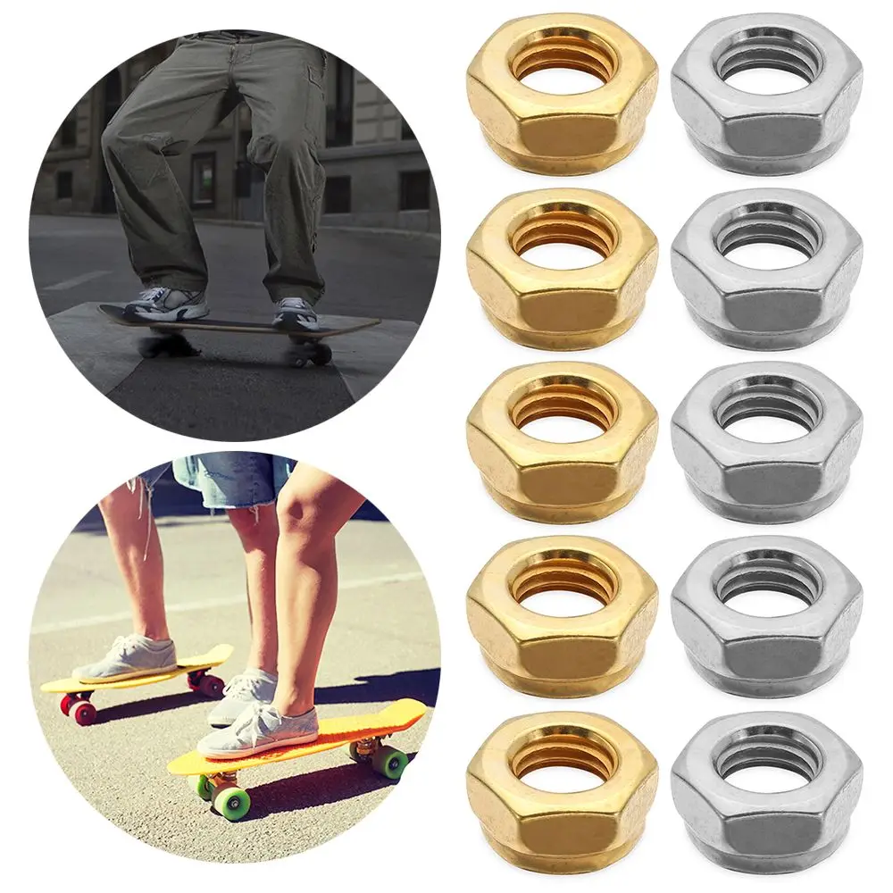 

Hardware Sturdy Skateboards Black Skateboard Trucks Longboard Trucks Wheels Replacement Axle Nuts Accessories Axles Nut