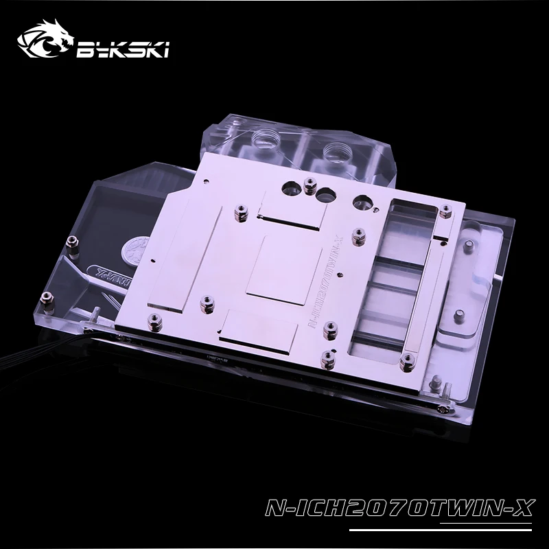 Водяной блок Bykski с полным покрытием графического процессора для MAXSUN RX580 кулер