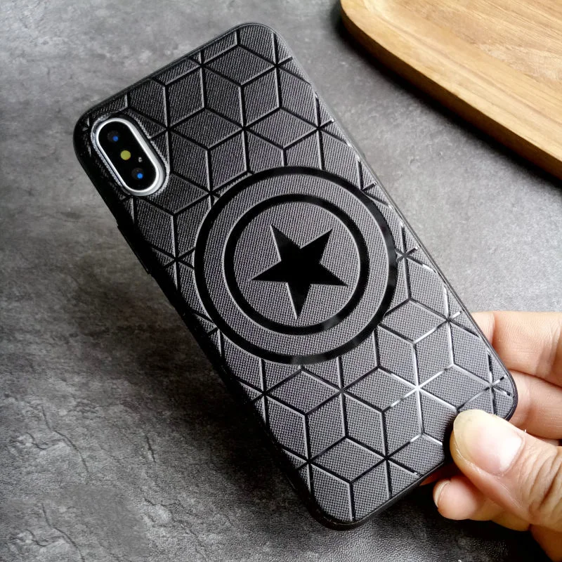 Силиконовый чехол Marvel Avengers для iPhone 6s 7 8 Plus 11 Pro Max Xs XR 7Plus 11Pro мягкий с рисунком