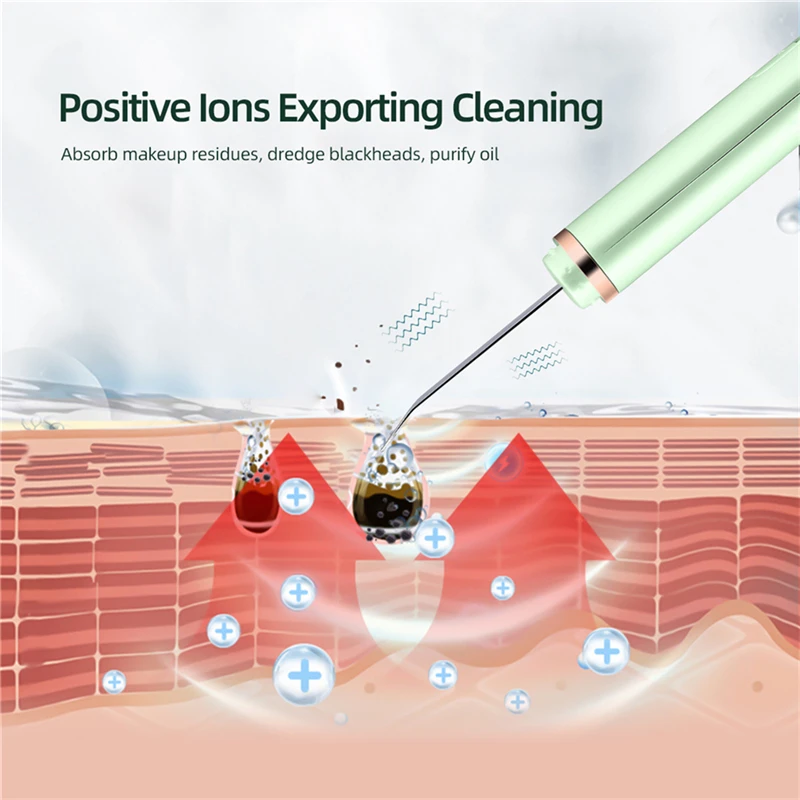 

CkeyiN Ems Ultrasonic Vibration Eletrice Face Peeling Shovel Facial Cleaning Skin Scrubber Wrinkles Reduce Blackhead Removal