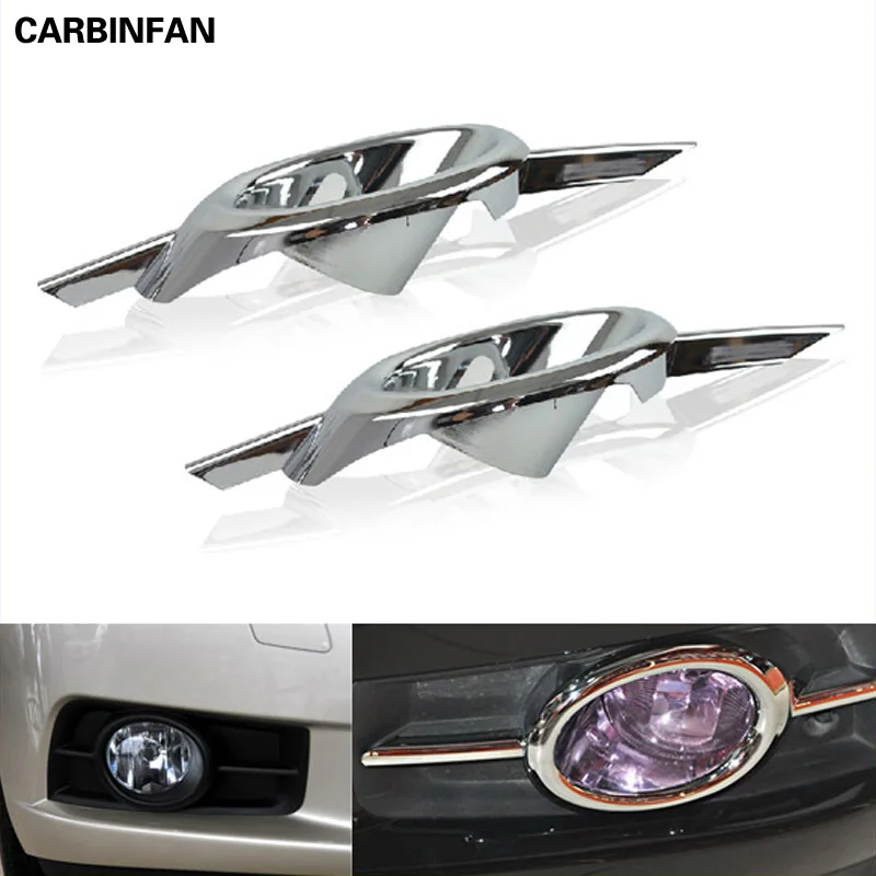 ABS хромированный противотуманный светильник/противотуманная фара крышка 2 шт