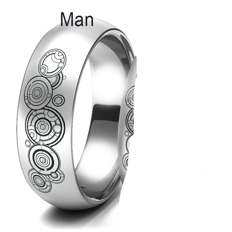 sliver man Doctor Who Lovers кольцо модная нержавеющая сталь свадебные кольца для мужчин и женщин кольца женское кольцо голубое золото серебро Mujer - Цвет основного камня: sliver man