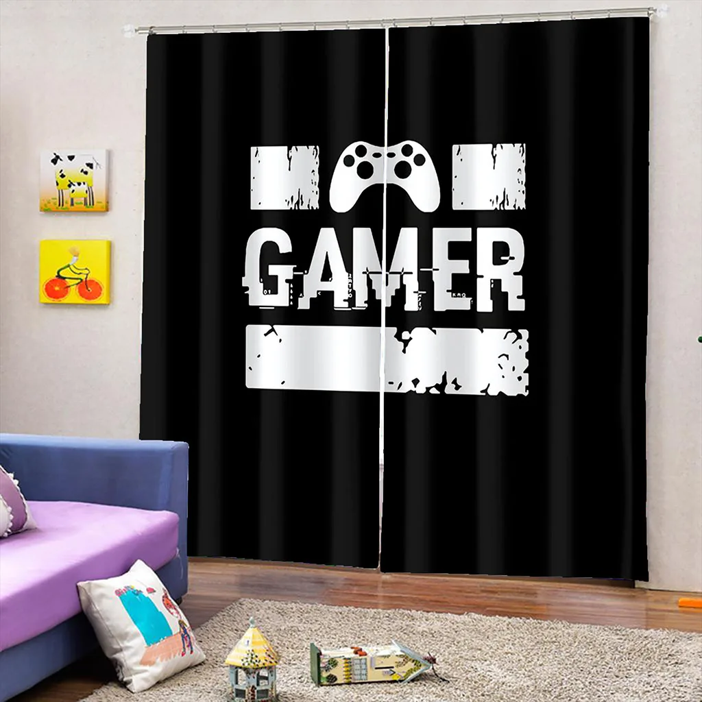 

Luxury Blackout Living Room office Bedroom Customized size black blackout curtains Decoration curtains