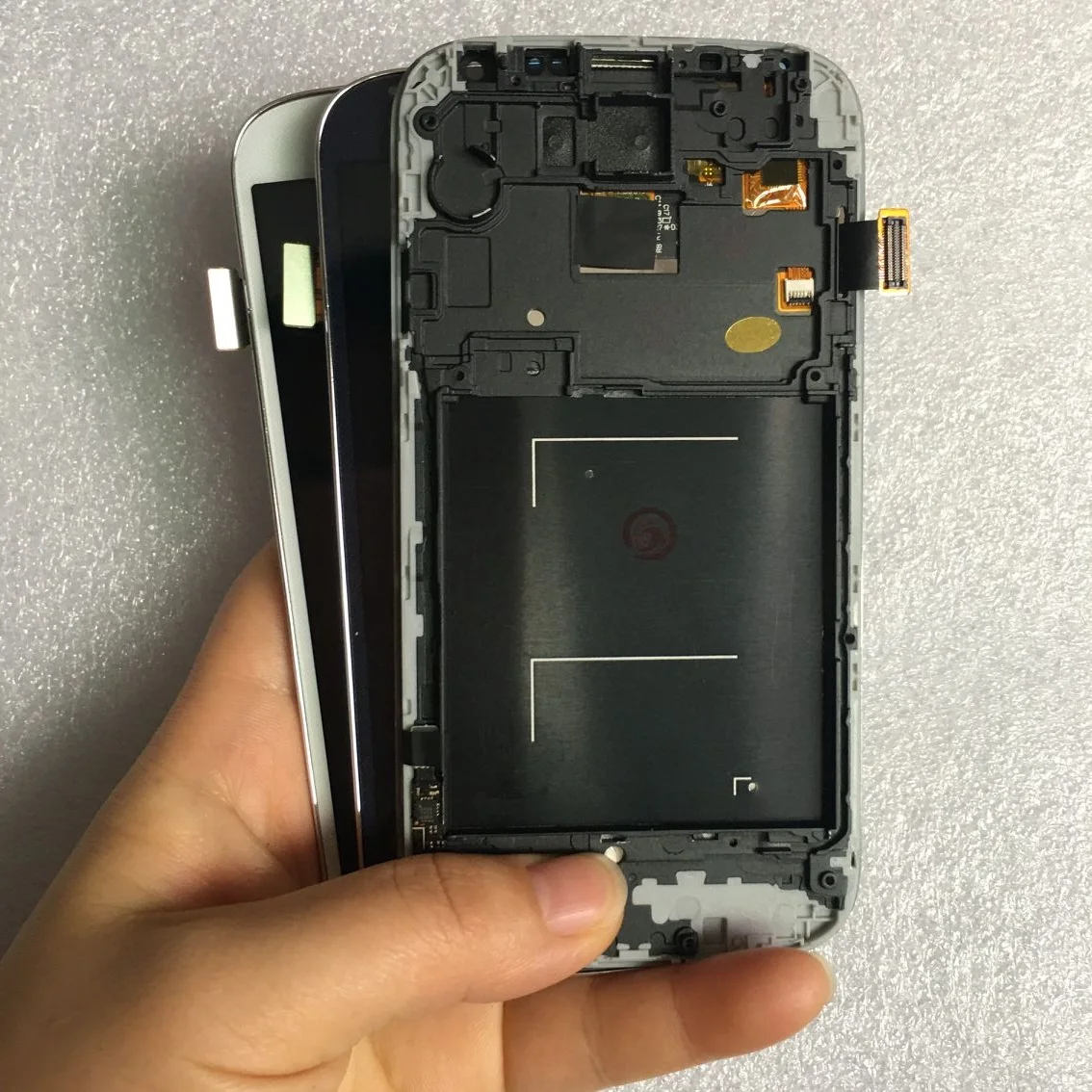 ЖК-дисплей для SAMSUNG S4 дигитайзер сенсорного ЖК-экрана Galaxy i9500 i9505 синий белый |