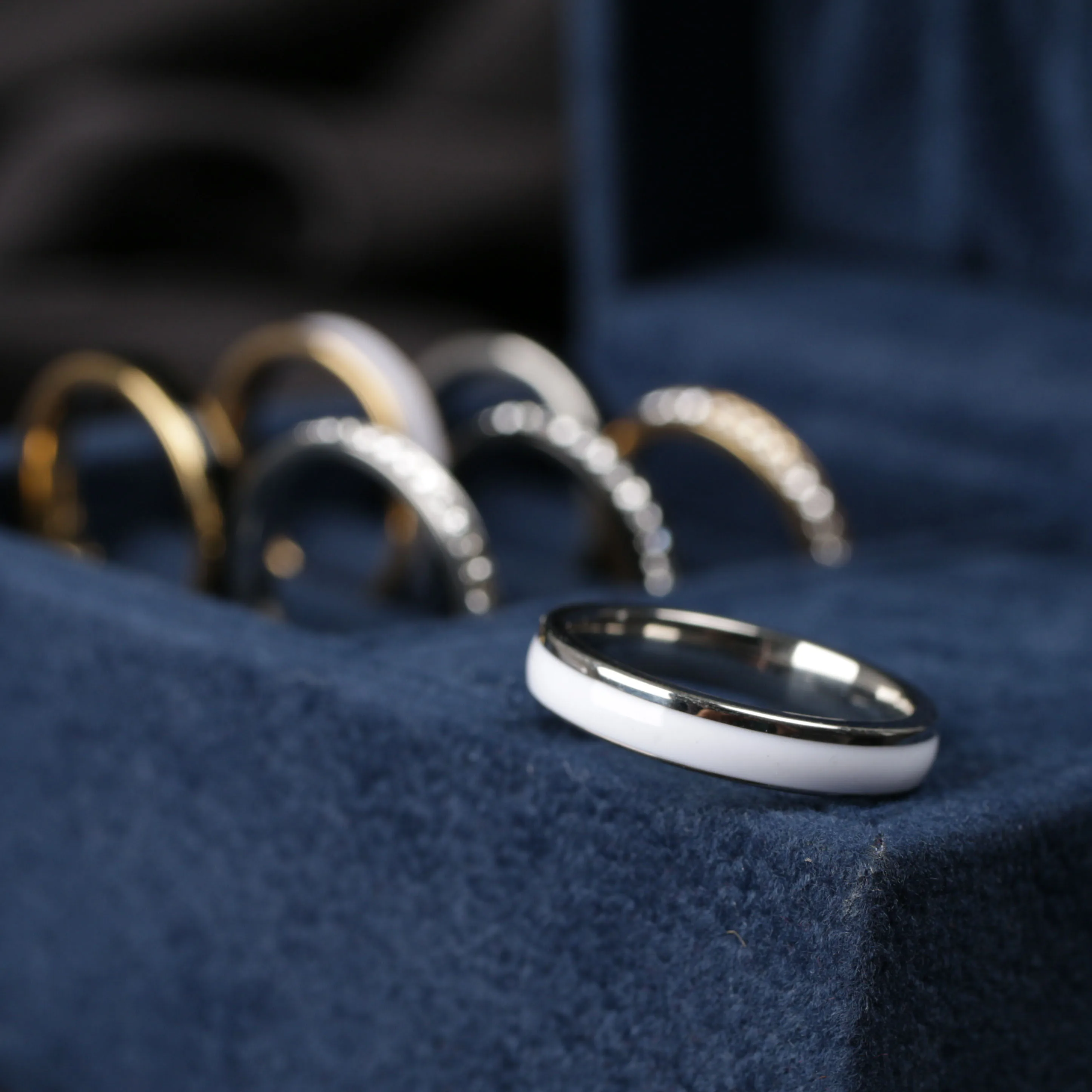 Fengnee 316L из нержавеющей стали кольца для мужчин и женщин классическая картина