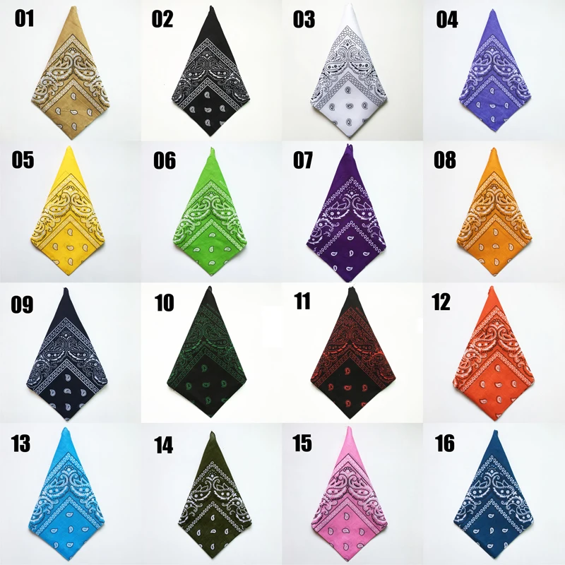 

Bandana Kerchief Unisex Hip Hop Graphic Bandanas Neck Scarf Sports Headwear Wrist Wraps Head Square Scarves Print 2021 New