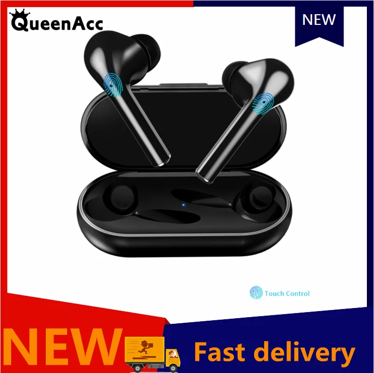

Bluetooth-наушники QueenAcc, TWS, водостойкие, IPX5, с сенсорным управлением