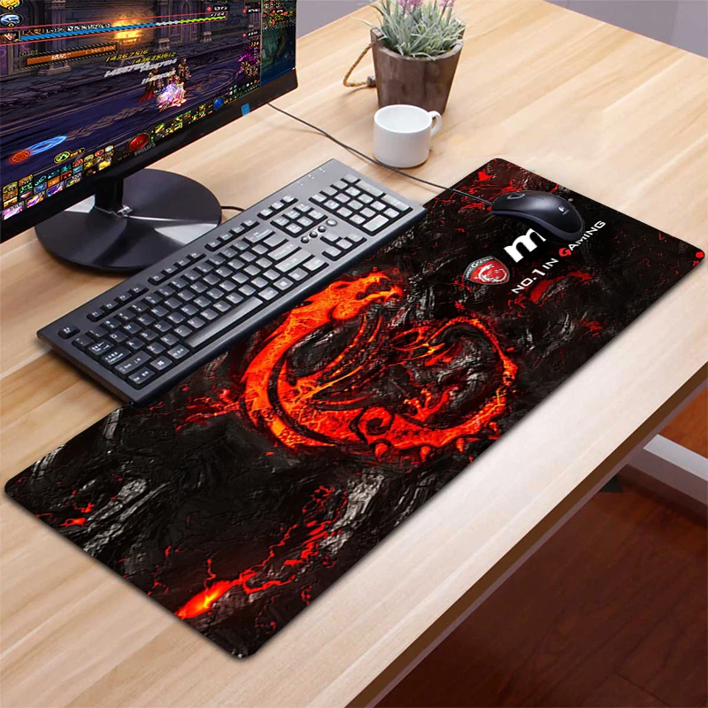 

MSI Mouse Pad Large XXL Gamer Anti-slip Rubber Gaming Mousepad To Keyboard Laptop Computer Speed Mice Laptop Desk Protector Pads