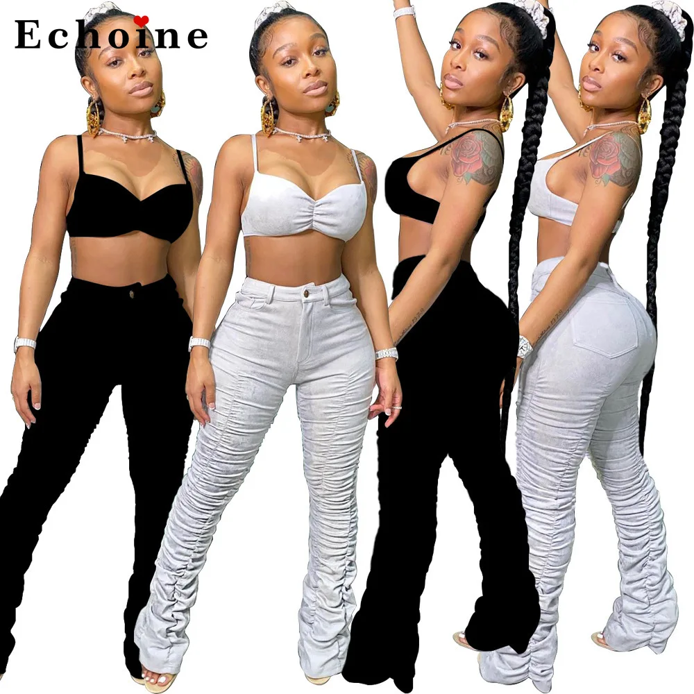 

Брюки спортивные женские плиссированные, с карманами, на пуговицах