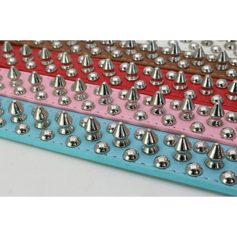 Лидер продаж кожаный собачий ошейник с шипами и для больших собак средних