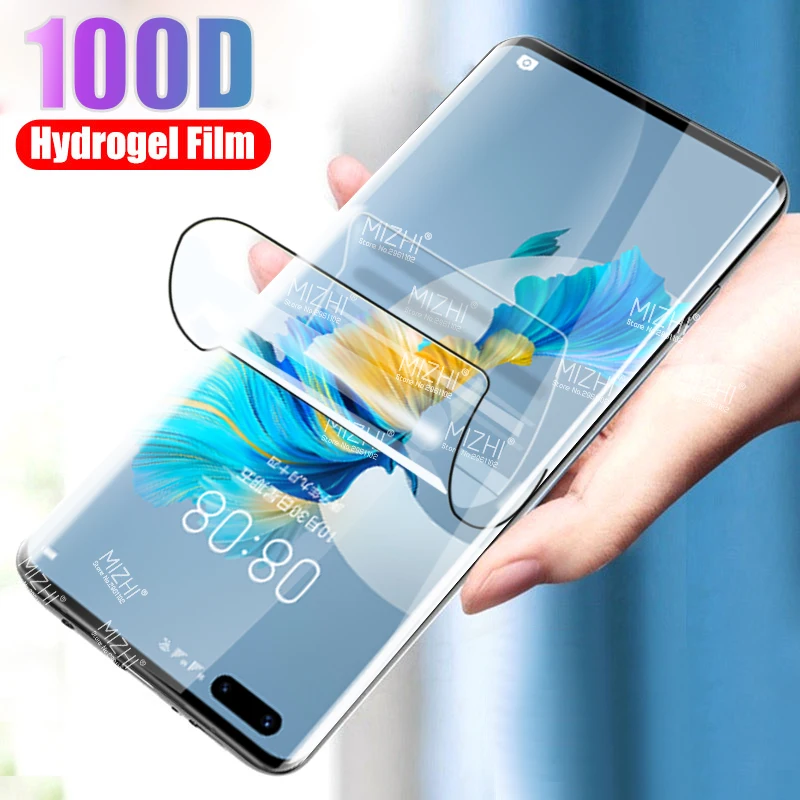 

3 in 1 Front Back Hydrogel Soft Film For Huawei Mate 40 Pro Plus Mate40 Pro Mate40Pro + Screen Protector Camera Lens Glass Film
