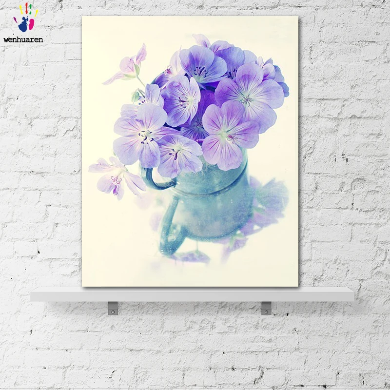 Сделай Сам картинки для раскраски по номерам с цветами красивая чашка цветок