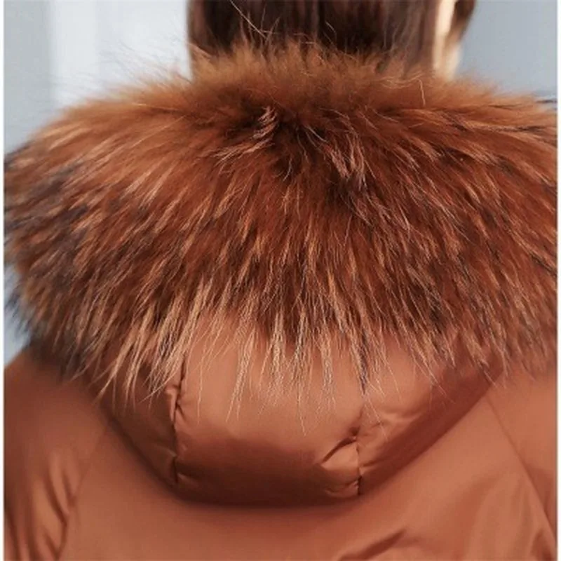 

New Women Long Parkas Fashion Winter Warm Thickening Hooded Jacket Female Loose Oversize Black Coat Woman Embroidery Outwear